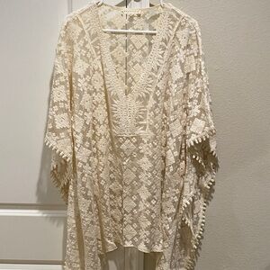 Lovestitch Cream Lace Coverup